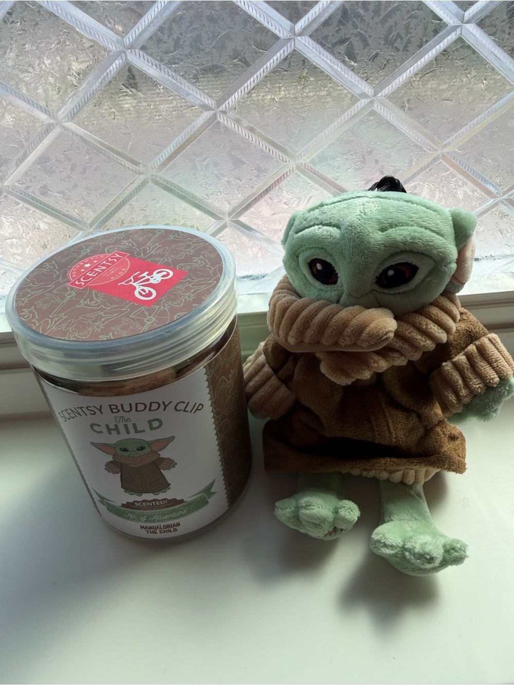 Scentsy The Child Plush Buddy Clip - Green & Brown